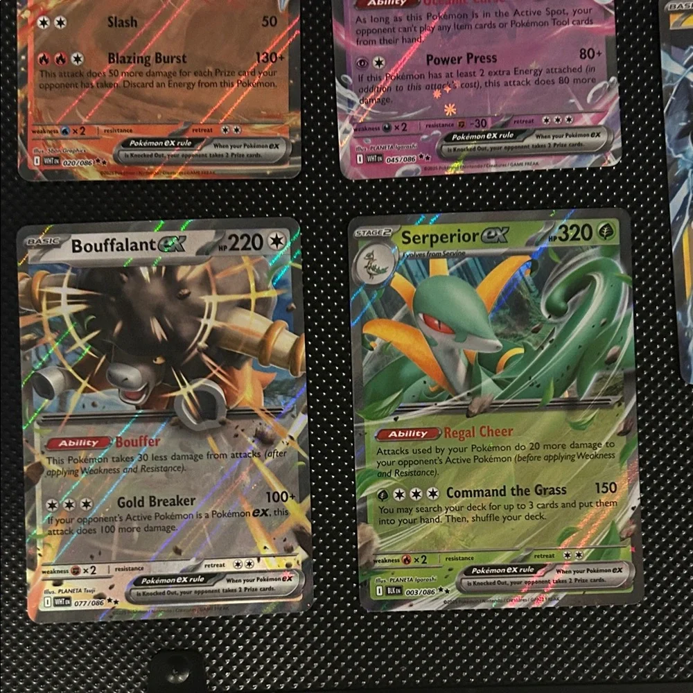 Pokemon EX lot of 9‎ Holo cards from Black Bolt/White Flare Set M/NM